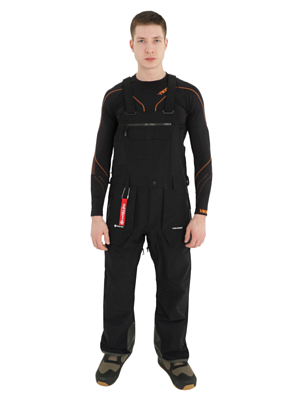 Брюки сноубордические Volcom Rain Gore-Tex Bib Overall Black