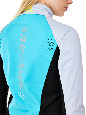 Куртка беговая FISCHER Softshell Warm Mint/Gray