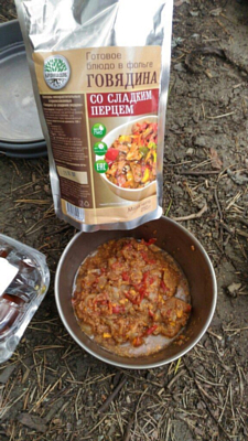 Туристическое питание Кронидов Говядина со сладким перцем 250 гр.
