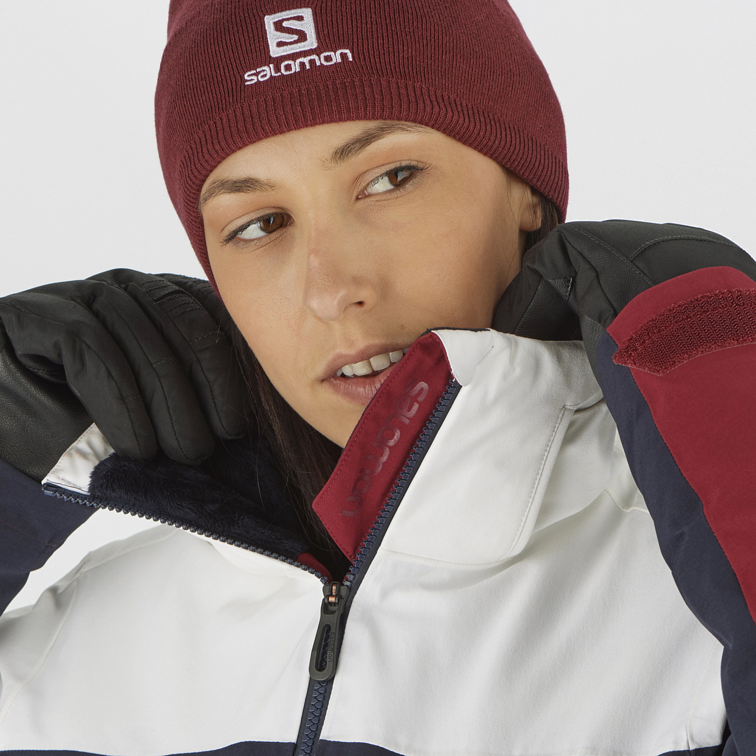 Куртка горнолыжная SALOMON Slalom Jkt W White/Night Sky/Pomegranate