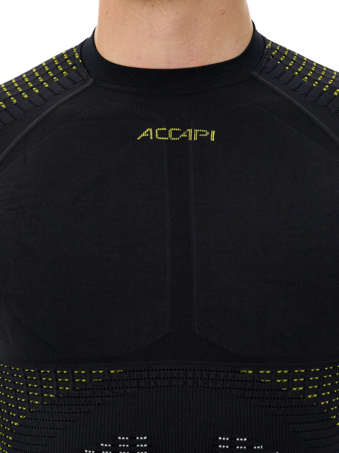 Футболка с длинным рукавом Accapi Synergy Long Sleeve Shirt Black/Lemon