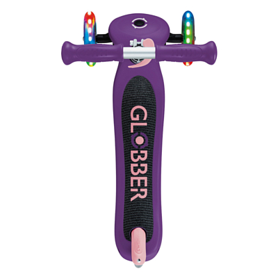 Самокат детский Globber Primo Lights V2 Фиолетово-Розовый