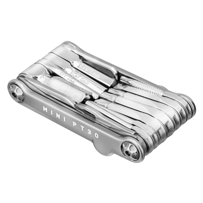 Мультитул велосипедный TOPEAK Mini PT30 W/POWER LINK CHAINTOOL AND TUBELESS REPAIR. W/BAG Silver