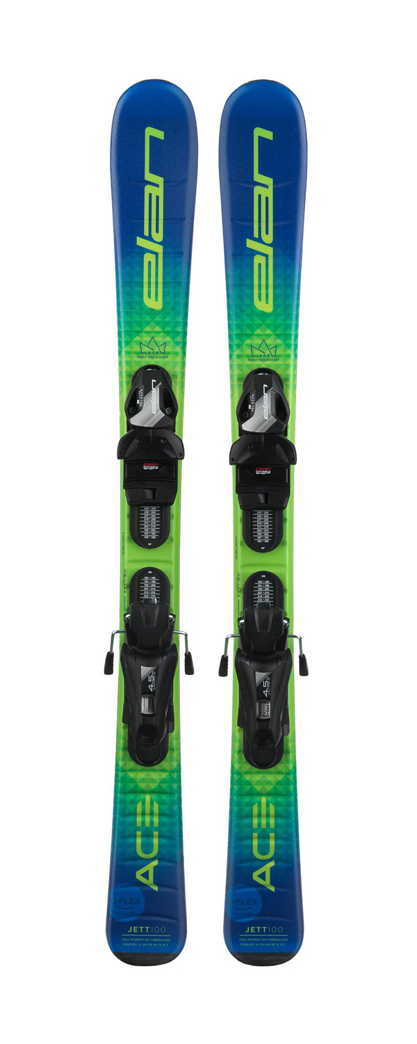 Горные лыжи с креплениями ELAN Jett Jrs 130-150 + El 7.5 Shift