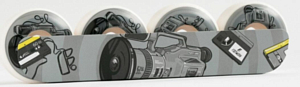 Колеса (4 штуки) для скейтборда Footwork 2022 Vx 1000 54mm 101A (Round Shape)