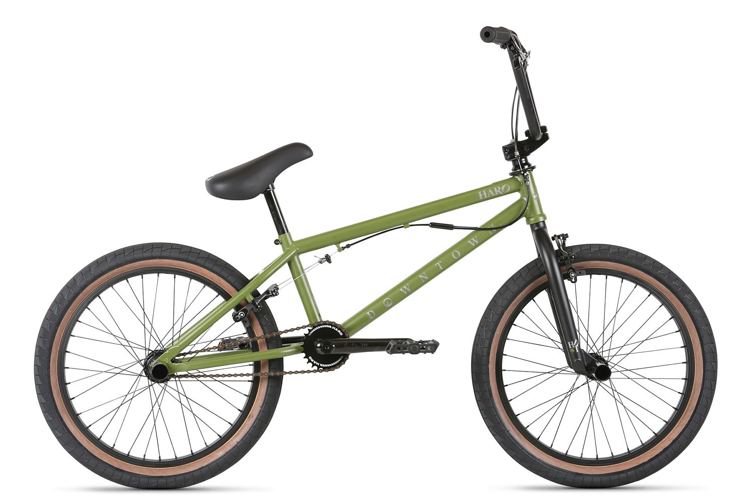 Велосипед Haro Downtown DLX 2021 Matte Army Green