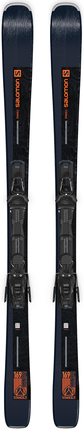 Горные лыжи с креплениями SALOMON 2021-22 E Stance 80 + M11