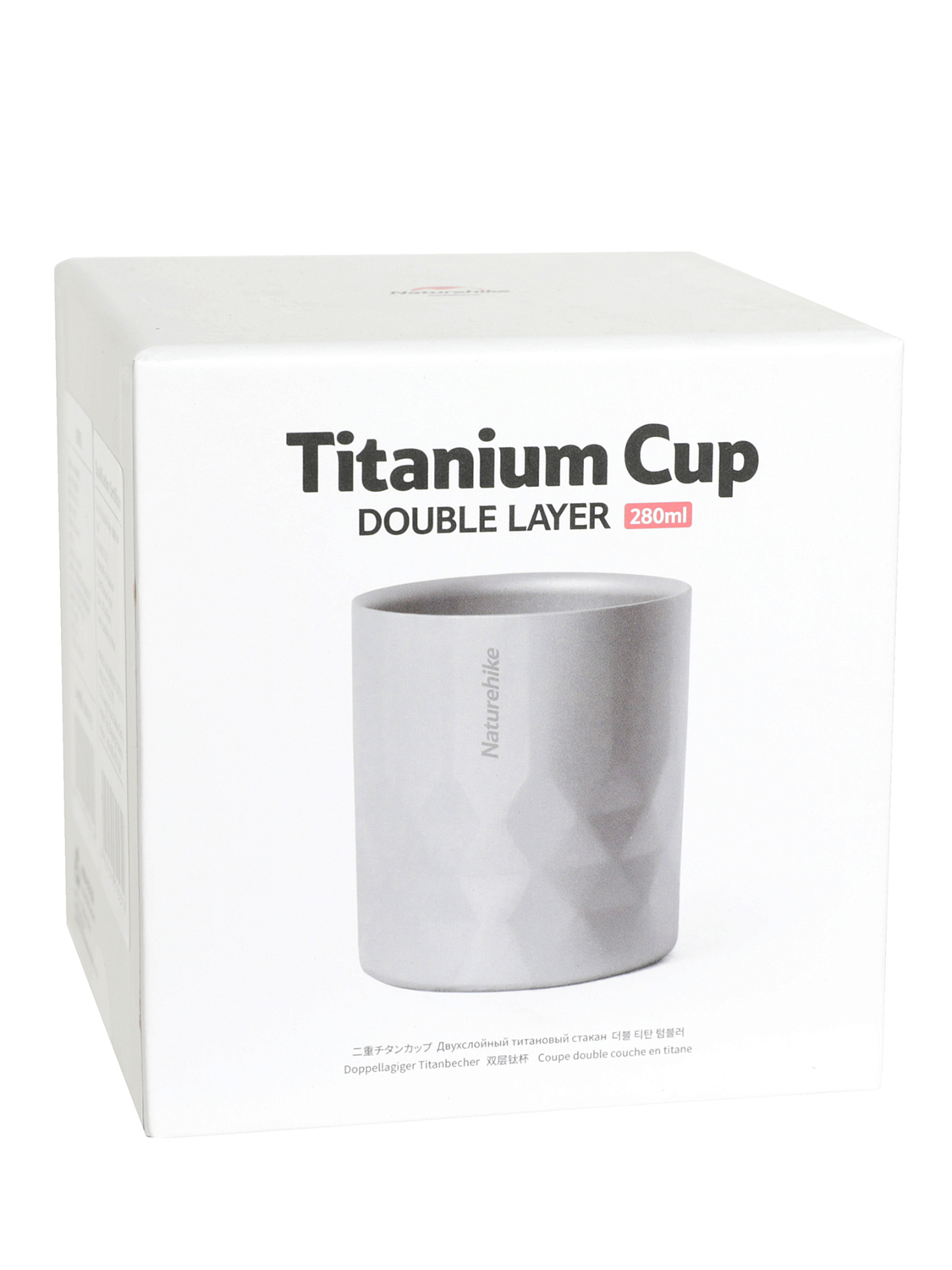 Кружка Naturehike Double-Layer Titanium Cup 280 ml Titanium