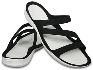 Сланцы Crocs Swiftwater Sandal Black/White