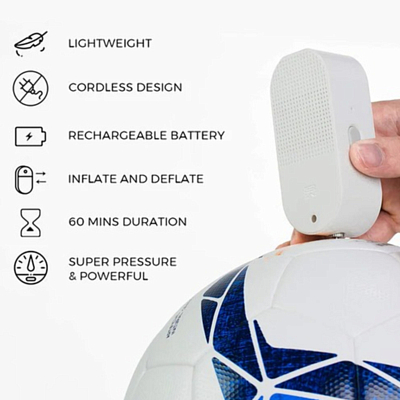 Насос портативный Flextail для мячей Atmos White