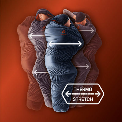 Спальник Deuter Exosphere -11° EL Right Almond-Paprika