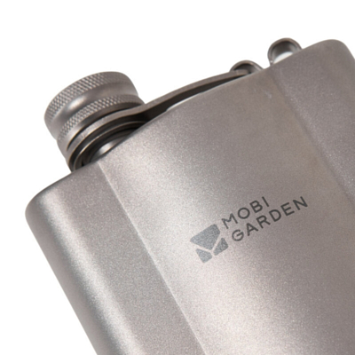 Фляжка Mobi Garden Leather Cover Titanium