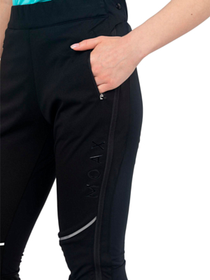Брюки беговые MOAX Solo Full Zip Черный