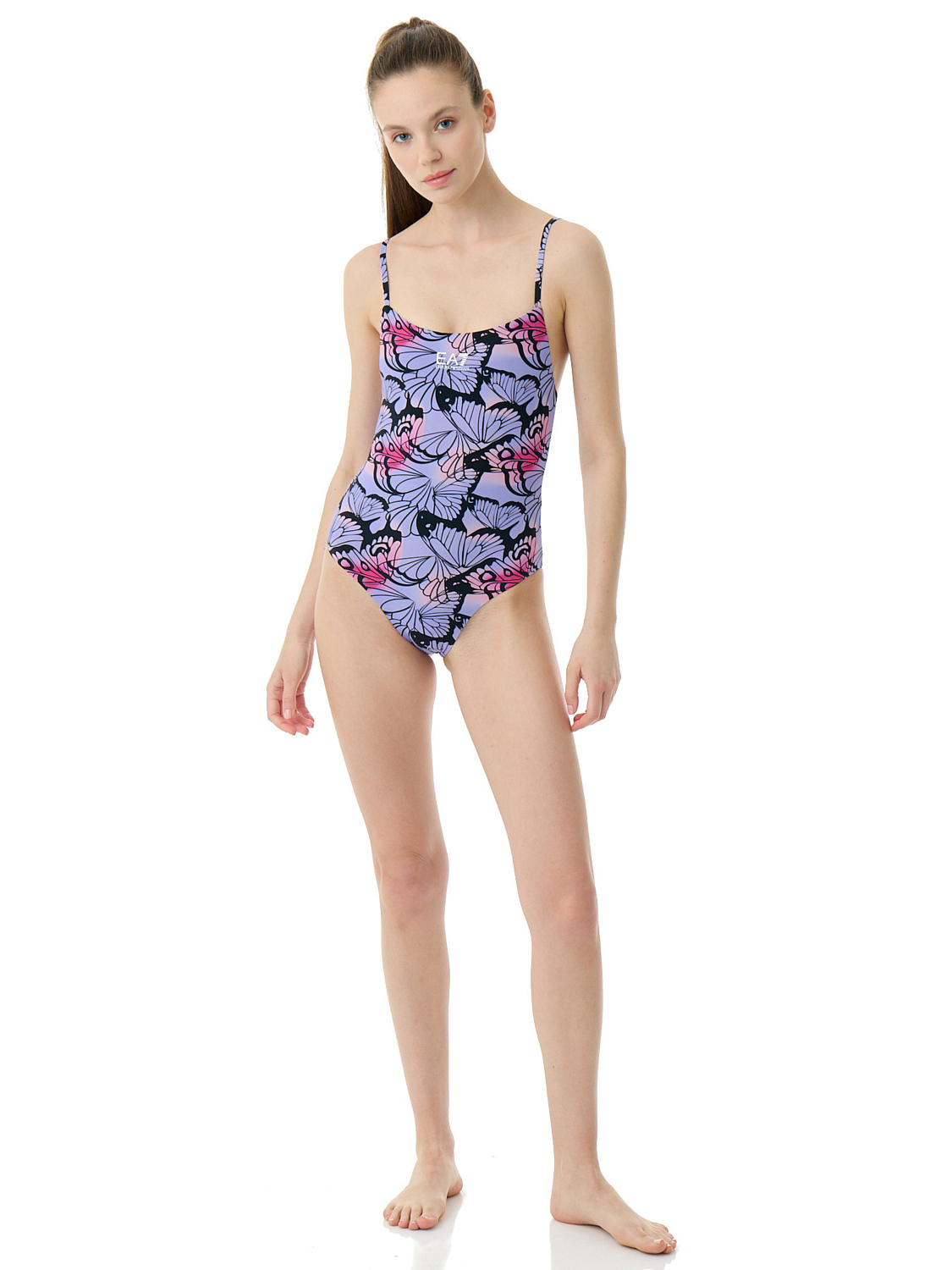 Купальник EA7 Emporio Armani 3R426 1Piece Beachwear Nero/Viola