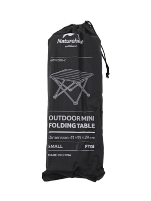 Стол Naturehike Ft08 Aluminum Alloy Folding Table Black