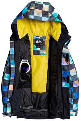 Куртка сноубордическая детская Quiksilver 2019-20 Mission Block Sulphur Ongrid