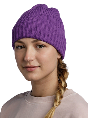 Шапка Buff Knitted & Fleece Band Hat RENSO Purple