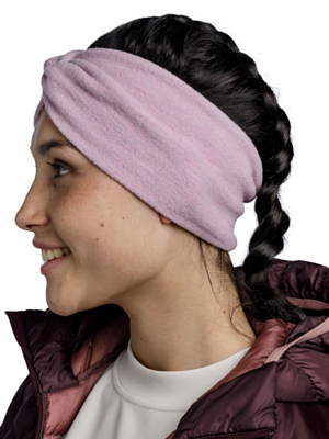 Повязка Buff Merino Fleece Headband Solid Lilac Sand