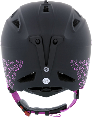 Шлем BLIZZARD W2W Demon Black Matt/Magenta Flowers