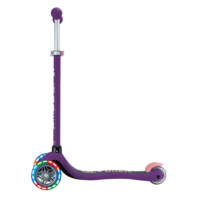 Самокат детский Globber Primo Lights V2 Фиолетово-Розовый