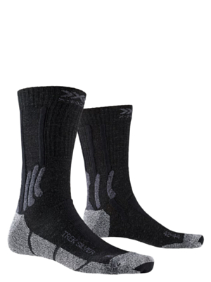 Носки X-Socks Trek Silver Opal Black/Dolomite Grey Melange