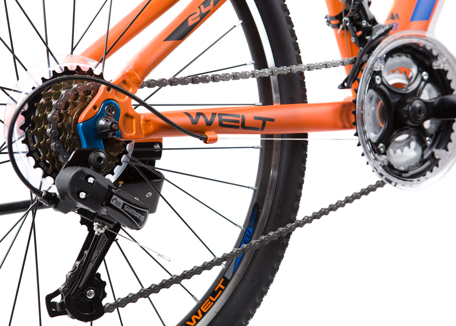 Велосипед Welt Peak 24 2019 Matt Orange/Blue