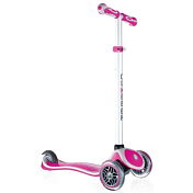 Самокат Globber 2018 PRIMO PLUS LIGHTS V2 (свет.колеса) розовый