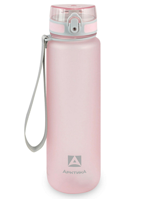 Бутылка Арктика тритановая с ситечком, 0,5л Розовый Матовый