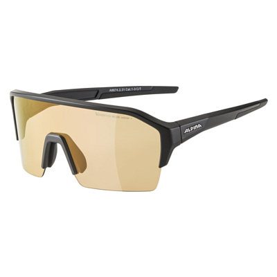 Очки солнцезащитные ALPINA Ram HR Q-Lite V Black Matt/Varioflex Silver Mirror Cat.1-3