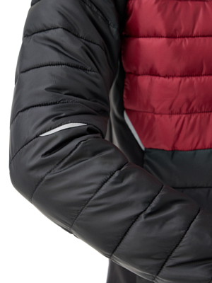 Куртка беговая FISCHER Idre Black/Burgundy