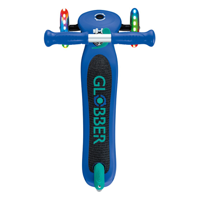 Самокат детский Globber Primo Lights V2 Сине-Зеленый