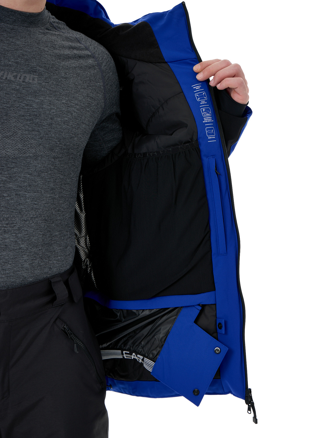 Куртка горнолыжная EA7 Emporio Armani Ski Kitzbuhel Protectum Colorblock New Royal Blue