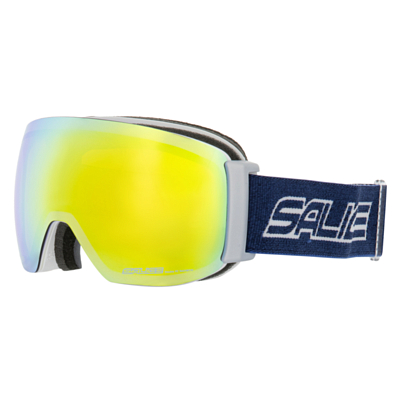 Маска горнолыжная Salice 104DARWF White-Jeans/Darw Yellow S3