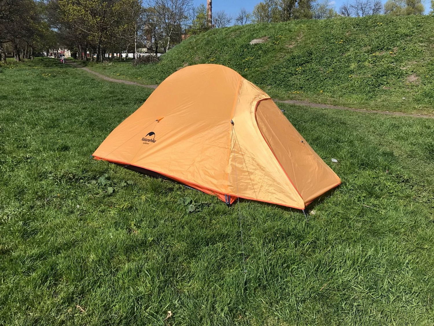 Палатка Naturehike Ultralight Three-Man Cloud Up 3 Tent New Version 210T + Mats Orange