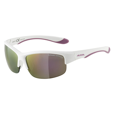 Очки солнцезащитные ALPINA Flexxy Youth HR White Purple Matt/Pink Mirror Cat.3
