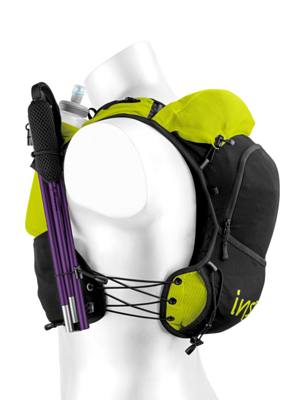 Жилет для бега Instinct X 10L With Flasks Black/Liime