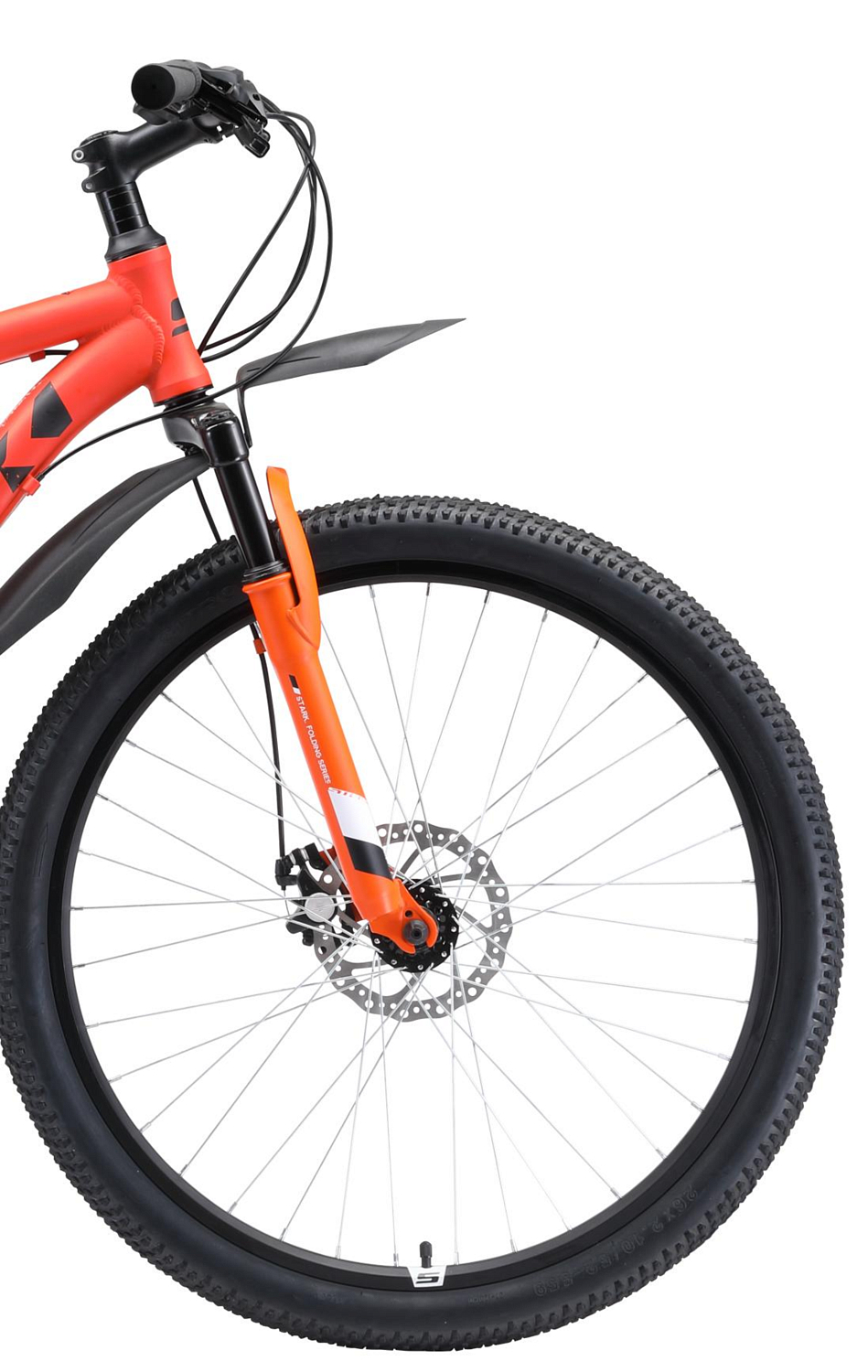 Велосипед Stark Indy 26.1 D Shimano 2020 оранжевый/белый/черный