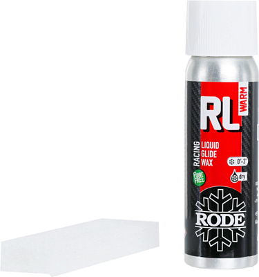 Бесфтористый парафин скольжения жидкий RODE Racing Liquid Warm 0C°... -3C° 80 ml