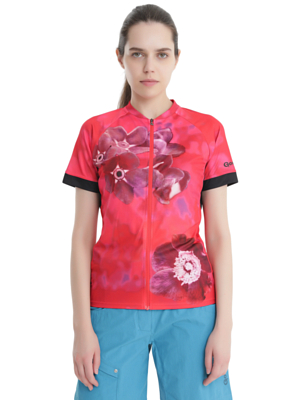 Велоджерси Gonso Fluela Da-Radtrikot-1/2-FZ High Risk Red