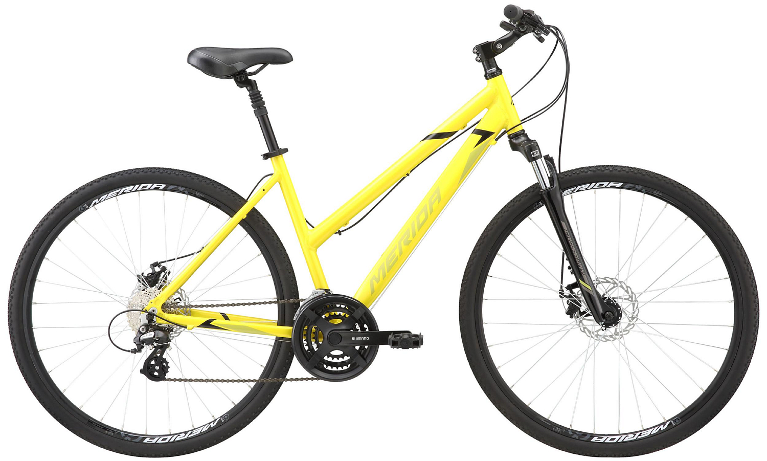 Велосипед MERIDA Crossway 15-MD Lady 2020 Silk Bright Yellow(Black)