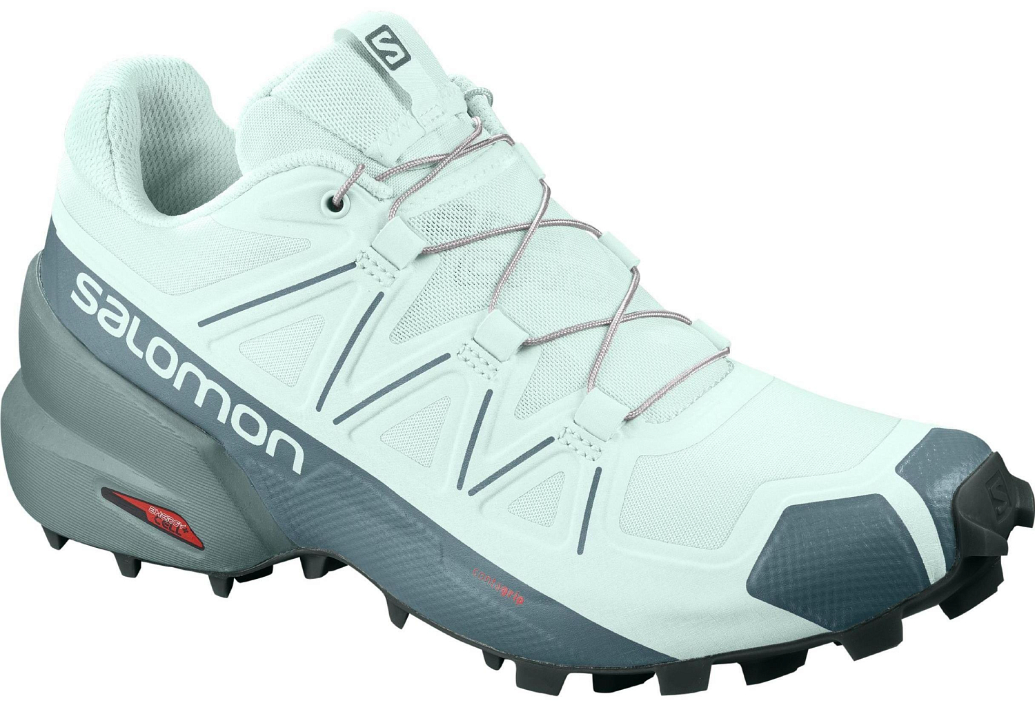 Беговые кроссовки для XC SALOMON Speedcross 5 Icy Morn/Hydro/Green Gables