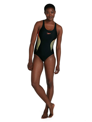 Купальник Speedo Plmt Msbk Af Black/Yellow