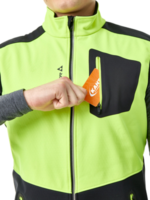 Жилет FISCHER Softshell Warm Black/Lime