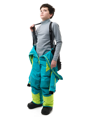 Комбинезон сноубордический детский Dragonfly Gravity DarkGreen/Lime