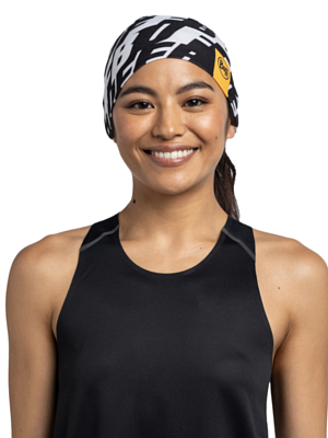 Повязка Buff Coolnet Uv Wide Headband Logo Multi