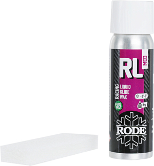 Безфтористый парафин скольжения жидкий RODE Racing liquid med -2C°... -7C° / 80 ml