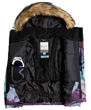Куртка сноубордическая детская Roxy Jet Ski - Snow Jacket for Girls True Black Pokhara Girl