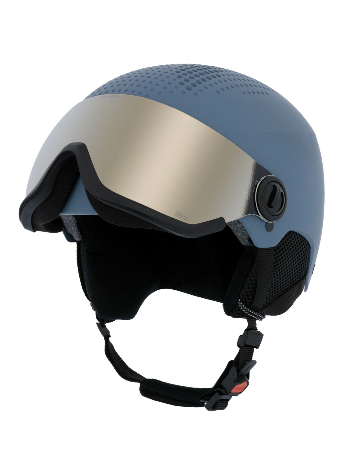 Шлем с визором ALPINA Arber Visor Q-Lite Dirt-Blue Matt