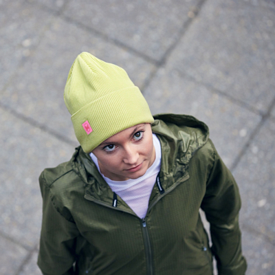 Шапка Buff Crossknit Hat Solid Sheen Yellow