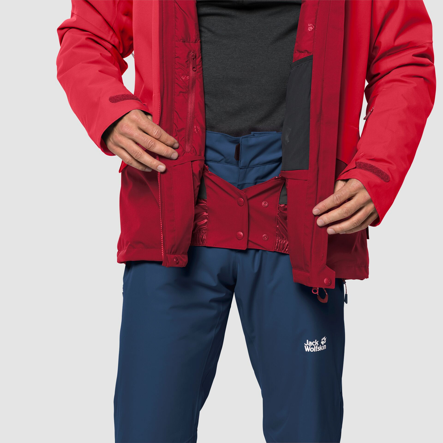 Куртка горнолыжная Jack Wolfskin 2019-20 Big White Jacket Dark Lacquer Red